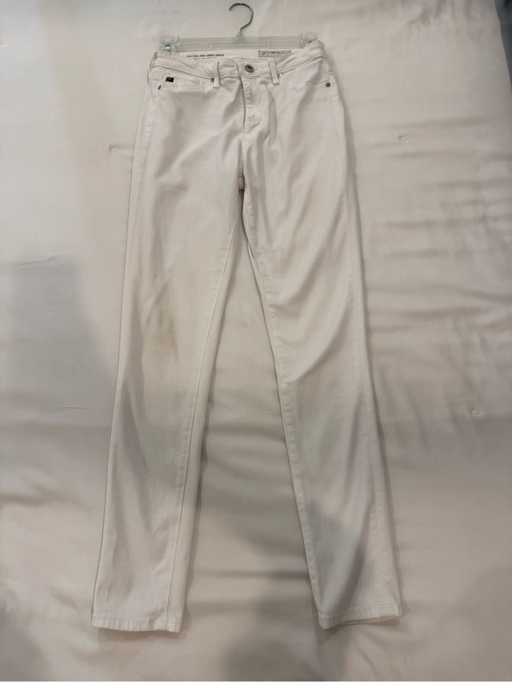 AG White Skinny Jeans